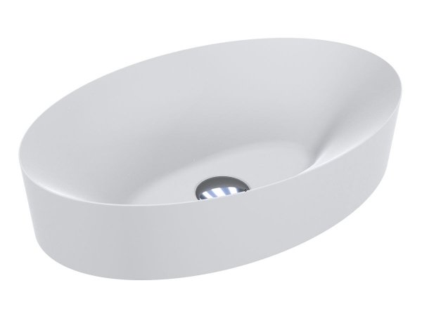 Раковина для ванной Miraggio Eva 50х32 см Miramarble белый матовый 0000188