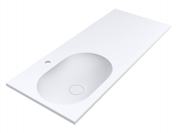 Раковина для ванної Miraggio Ney York L 120х50 см Mirasoft Technology білий матовий 0001043