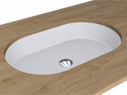 Раковина для ванной Miraggio Rome 55х35,1 см под столешницу Mirasoft Technology белый матовый 0001113