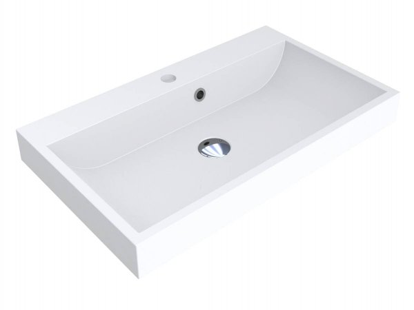 Раковина для ванної кімнати Miraggio Varna 700 Mirasoft Technology білий матовий 0001026