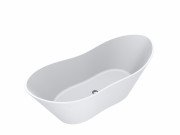 Ванна из искусственного камня Miraggio Florida 180х75 см Mirasoft Technology белый матовый 0001028