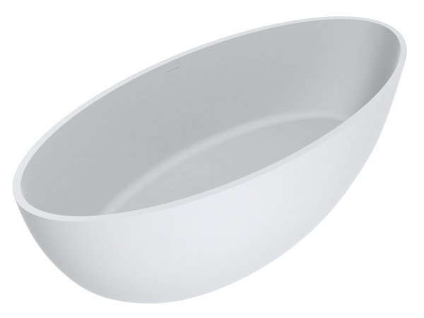 Ванна із штучного каменю Miraggio Madonna 180х80 см Mirasoft Technology білий матовий 0001041