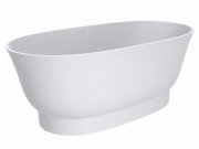 Ванна із штучного каменю Miraggio Molly 160х80 см Mirasoft Technology білий матовий 0001030