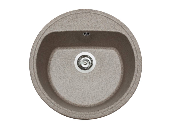 Мийка для кухні Miraggio Malibu Ø51,3 см кварцовий пісок Терра 0000030