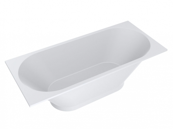 Ванна из искусственного камня Miraggio Tasmania 180х80 см Mirasoft Technology белый матовый 0001128
