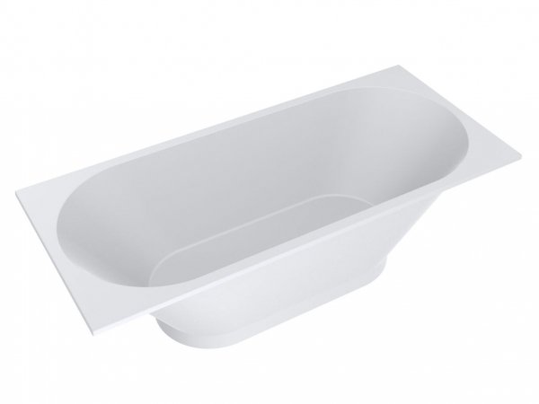 Ванна зі штучного каменю Miraggio Tasmania 180х80 см Mirasoft Technology білий матовий 0001128