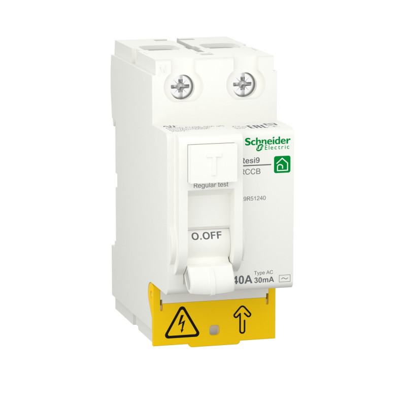 Дифференциальный выключатель нагрузки Schneider Electric Resi9 40А 30мA 2P тип АС R9R51240