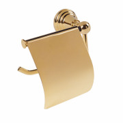 Держатель для туалетной бумаги Tres Clasic с крышкой золото 12423605OR
