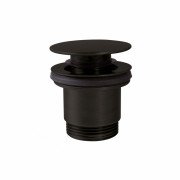 Донный клапан для раковины Tres Click-Clack бронзовый черный 24284001KMB