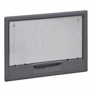 Напольный лючок для розеток Schneider Electric OptiLine 45 276х199 мм 8 модулей 45х45 Altira серый ISM50638