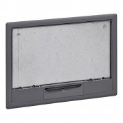 Напольный лючок для розеток Schneider Electric OptiLine 45 276х199 мм 8 модулей 45х45 Altira серый ISM50638