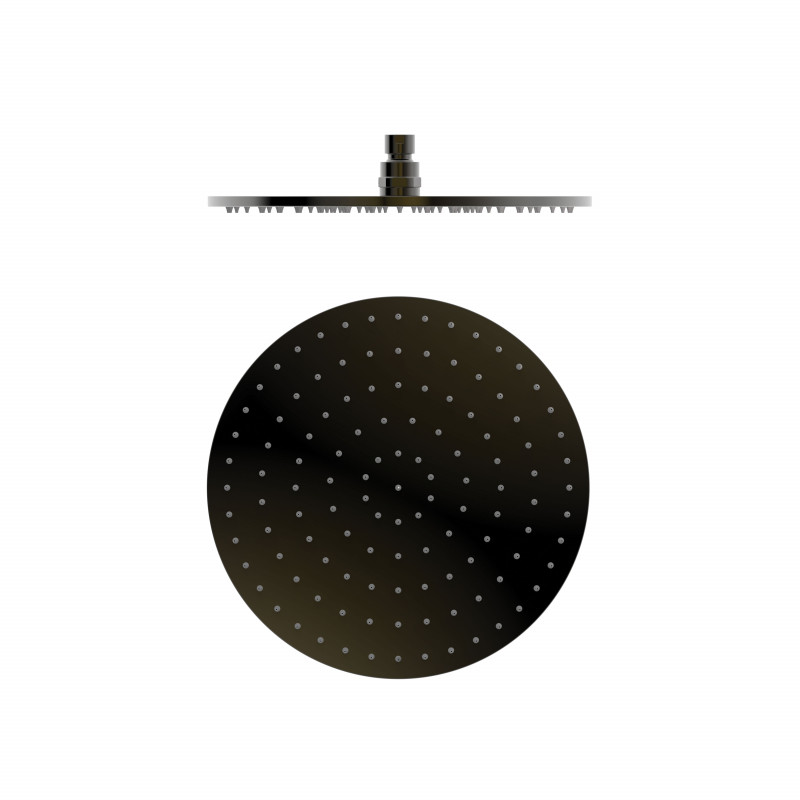 Лійка для верхнього душу Tres Ø 300 мм із шарніром металевий чорний 13413730KM