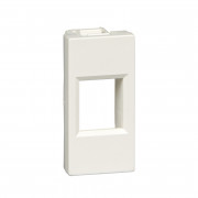 Лицевая плата для кабель-канала Schneider Electric W45 1 модуль 1xKeystone белый RIN-145-BE