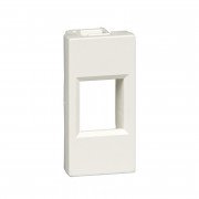 Лицевая плата для кабель-канала Schneider Electric W45 1 модуль 1xKeystone белый RIN-145-BE