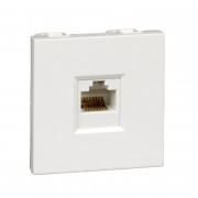 Розетка комп'ютерна для кабель-каналу Schneider Electric W45 RJ45 категорія 5e білий RIN-144K5E-BE