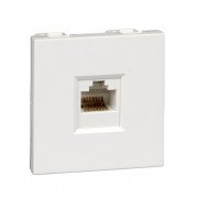 Розетка компьютерная для кабель-канала Schneider Electric W45 RJ45 категория 5e белый RIN-144K5E-BE