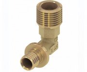 Куточок сполучний Tece TECEflex 90° з ніпелем 25хR 1 латунь 707526