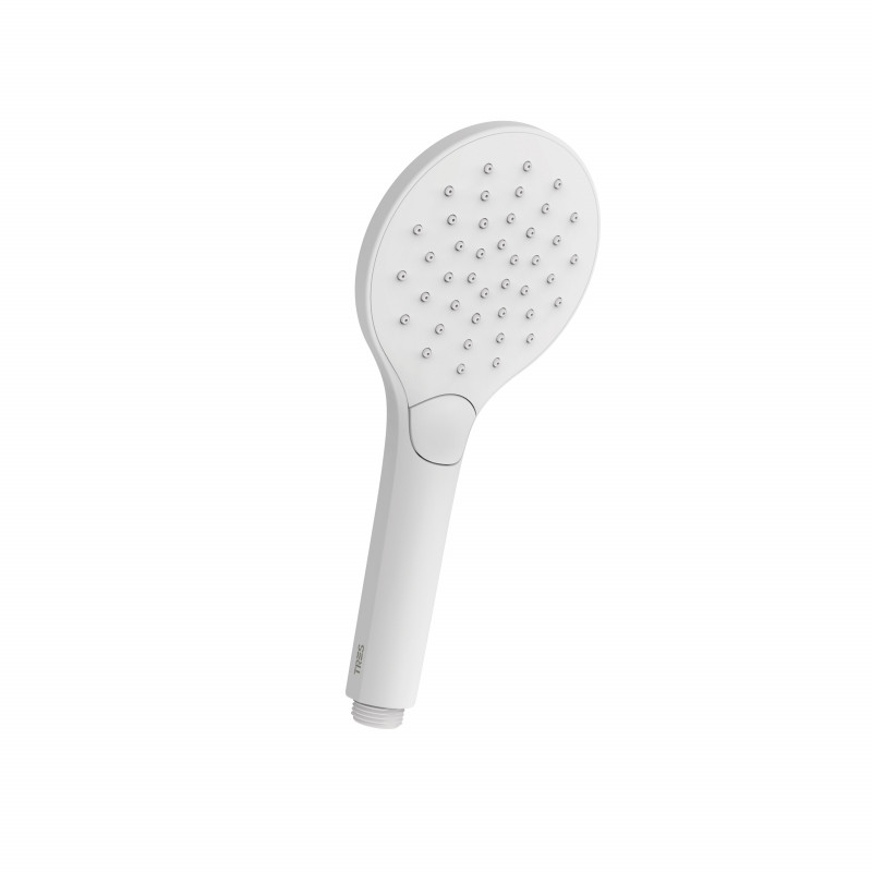 Душевая лейка Tres Eco-Drop с гидромассажем ручная белый матовый 29963112BM
