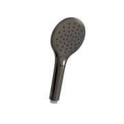 Душова лійка Tres Eco-Drop із гідромасажем ручна металевий чорний 29963112KM