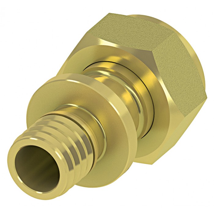 Соединение прямое Tece TECEflex с накидной гайкой 63х2 3/8 латунь 717520