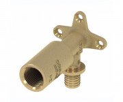 Куточок Tece TECEflex подовжений із настінним кріпленням 16хRp1/2 латунь 708502