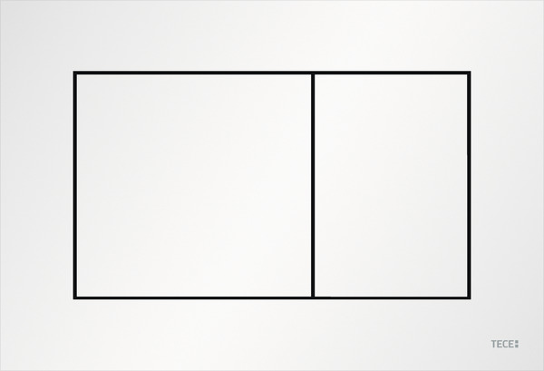 Кнопка смыва TECE TECEnow двойная пластик белый матовый 9240417