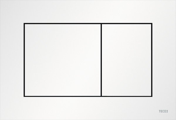 Кнопка смыва TECE TECEnow двойная пластик белый матовый 9240417