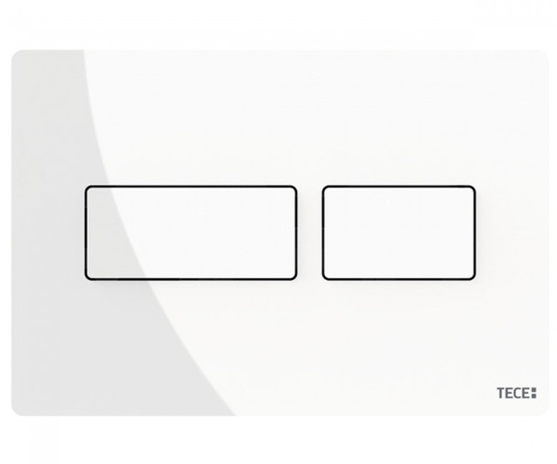 Кнопка смыва TECE TECEsolid двойная металл белый глянцевый 9240432