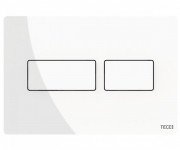 Кнопка смыва TECE TECEsolid двойная металл белый глянцевый 9240432