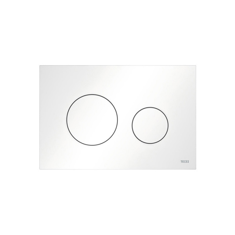 Кнопка смыва TECE TECEloop 2.0 двойная пластик белый матовый 9240926