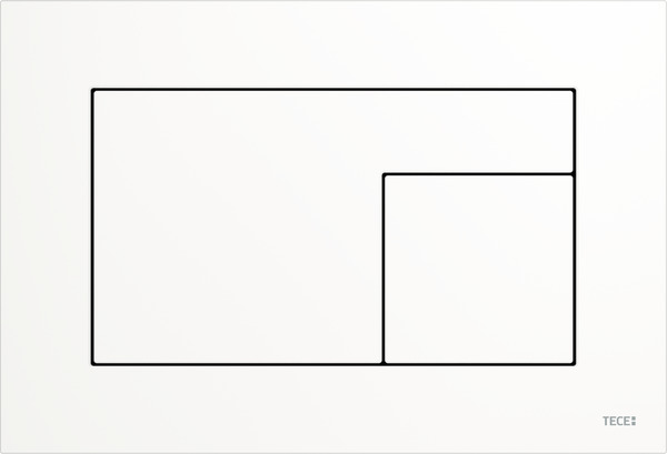 Кнопка смыва TECE TECEvelvet двойная пластик белый 9240735