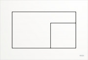 Кнопка змиву TECE TECEvelvet подвійна пластик білий 9240735