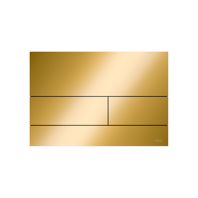 Кнопка смыва TECE TECEsquare двойная PVD покрытие позолоченный глянец 9240839