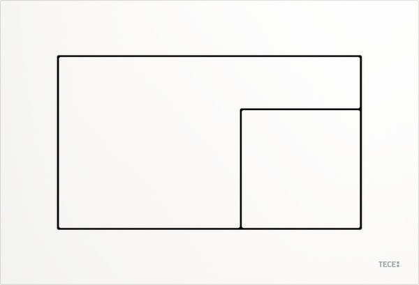 Кнопка змиву TECE TECEvelvet подвійна пластик білий 9240735