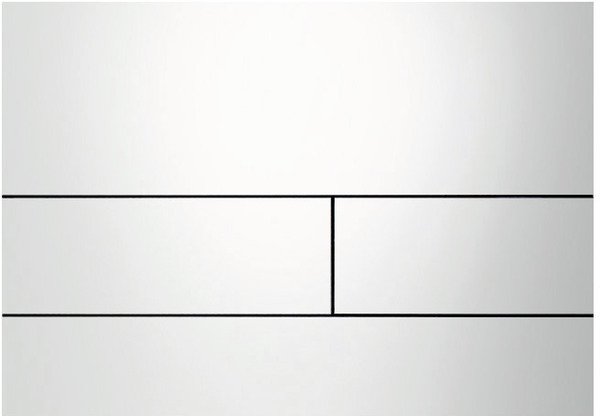 Кнопка смыва TECE TECEsquare двойная металл белый 9820393