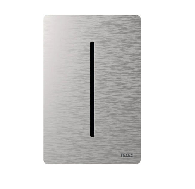 Панель змиву для пісуару TECE TECEfilo-Solid електронна живлення від батареї 7,2 В нержавіюча сталь сатин 9242039