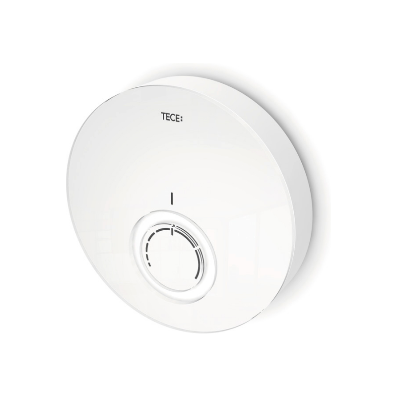 Дизайнерська панель кімнатного термостату Tece TECEfloor DT скло білий 77400016