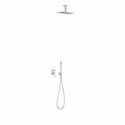 Душевая система Tres Cuadro-Tres с однорычажным смесителем и верхним душем хром 00618081