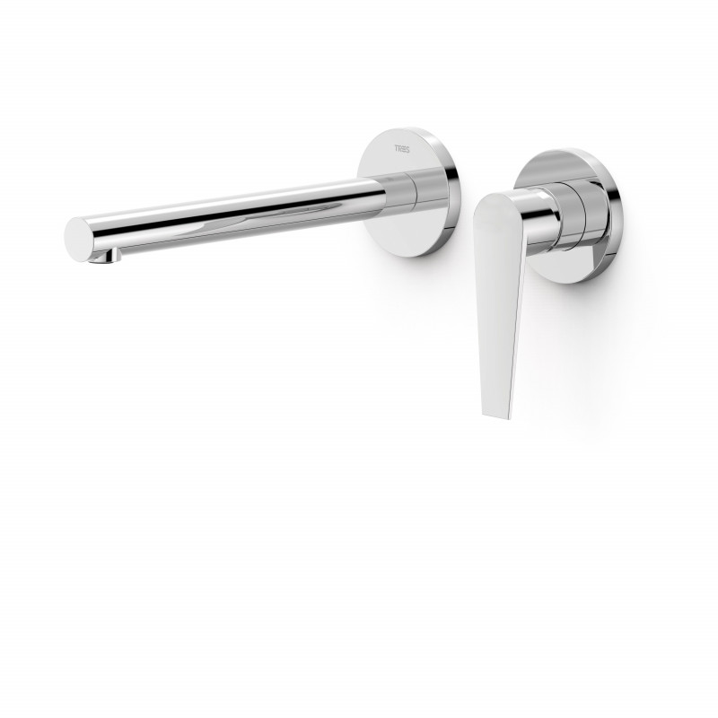 Смеситель для раковины Tres Class-Tres настенный однорычажный хром 20530002