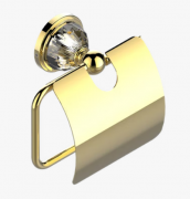 Держатель для туалетной бумаги THG Najem с крышкой золото G17 H44 00538AC