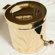 Ведро для мусора THG Najem с педалью золото G17 H44 00713CL