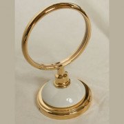 Стакан настенный для зубных щёток THG Savannah матовое стекло/золото/белый G52 D03 00536