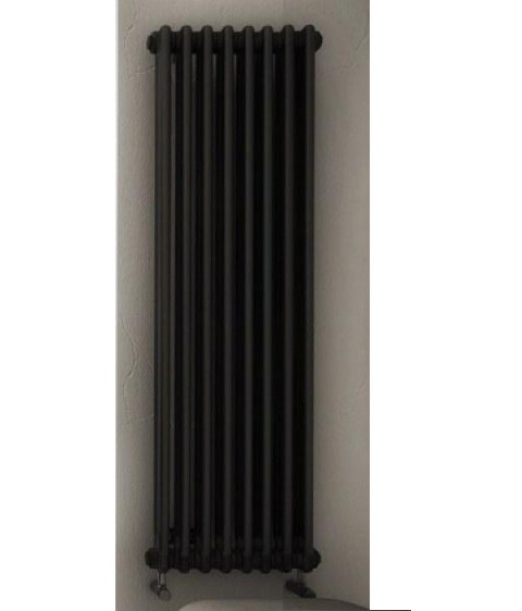 Радиатор отопления Instal Projekt Tubus 2 трубчатый 39,4х180 см 8 секций черный матовый TUB2-180/8-D50-C31