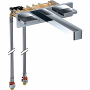 Смеситель для раковины Geberit One настенный встраиваемый двухвентильный хром 116.461.21.1