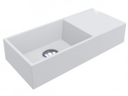 Раковина для ванной Miraggio Copper 500 литой мрамор Miramarble белый 0001052