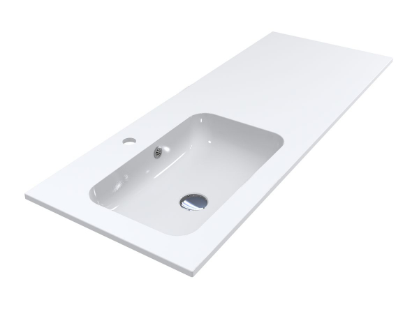 Раковина для ванной Miraggio Della 1200 L Miramarble белый 0000911