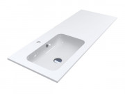 Раковина для ванної кімнати Miraggio Della 1200 L Miramarble білий 0000911