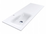 Раковина для ванной Miraggio Jessel 1200 L литой мрамор Miramarble белый 0001057