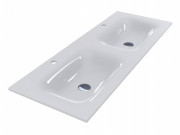 Раковина для ванної Miraggio Jessel 1200-2 подвійна лита мармур Miramarble білий 0000783