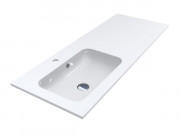 Раковина для ванної кімнати Miraggio Della 1200 L Miramarble білий 0000911